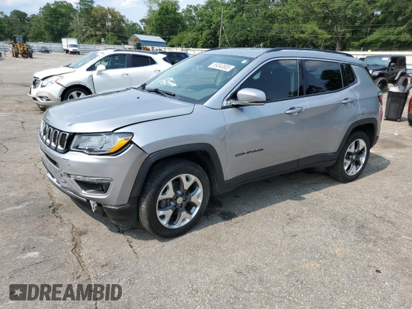 2019 Jeep Compass Limited z VIN 3C4NJDCB4KT753091, wystawiony jako Copart lot #59343855 z przebiegiem 64 164 mil mil oraz Szkoda całkowita • Salvage title. Historia ofert i sprzedaży dostępna na DreamBid. Obrazek 1.