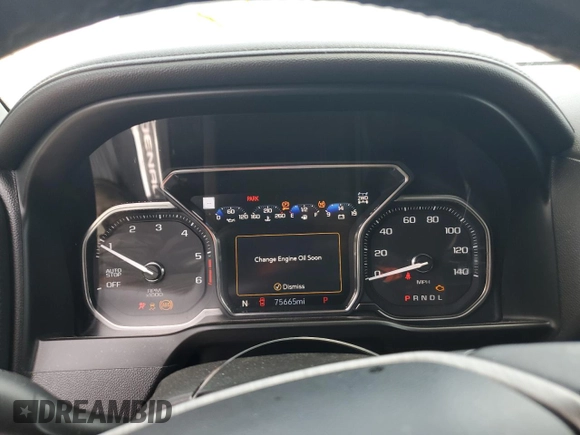 2021 GMC Sierra 1500 Denali z VIN 3GTU9FET1MG248191, wystawiony jako Copart lot #53705155 z przebiegiem 75 665 mil mil oraz Czysty tytuł • Clean title. Historia ofert i sprzedaży dostępna na DreamBid. Obrazek 9.