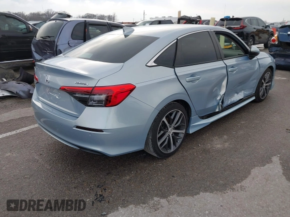 2022 Honda Civic Sedan Touring with VIN 2HGFE1F99NH306559, listed as a IAAI auction lot 41208480 with 18,956 mi miles. Bid and sale history available at carsss.com. Image 4.