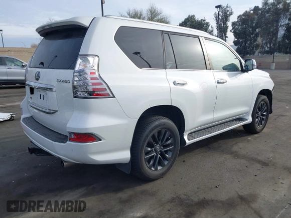 2021 Lexus GX with VIN JTJAM7BX6M5289404, listed as a IAAI auction lot 41695616 with 57,737 mi miles. Bid and sale history available at carsss.com. Image 4.
