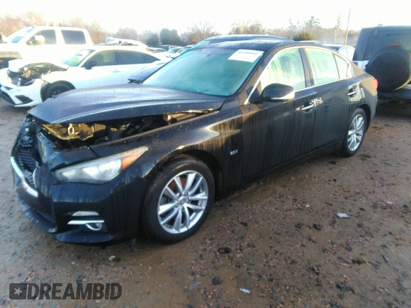 2016 Infiniti Q50 2.0t Premium with VIN JN1CV7AR5GM253535, listed as a IAAI auction lot 41198042 with 53,313 mi miles. Bid and sale history available at carsss.com. Image 18.