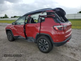 2020 Jeep Compass Trailhawk with VIN 3C4NJDDB7LT214691, listed as a Copart auction lot 55419415 with Not provided miles and Non repairable. Bid and sale history available at DreamBid. Image 2.