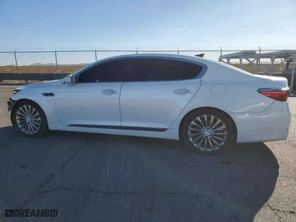 2017 Kia K900 Luxury with VIN KNALW4D40H6036115, listed as a Copart auction lot 46630905 with 85,964 mi miles and Salvage Title. Bid and sale history available at carsss.com. Image 2.