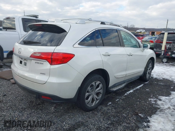 2015 Acura RDX Tech Pkg with VIN 5J8TB4H56FL000513, listed as a IAAI auction lot 41283811 with 167,324 mi miles. Bid and sale history available at carsss.com. Image 4.