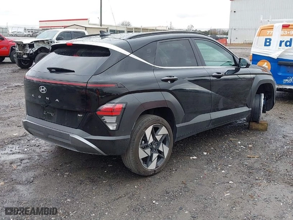 2024 Hyundai Kona Limited with VIN KM8HE3A30RU094669, listed as a IAAI auction lot 41260368 with 23,339 mi miles. Bid and sale history available at carsss.com. Image 4.