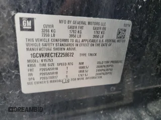 2014 Chevrolet Silverado 1500 LT with VIN 1GCVKREC7EZ258672, listed as a Copart auction lot 44836145 with 155,420 mi miles and Salvage Title. Bid and sale history available at carsss.com. Image 12.