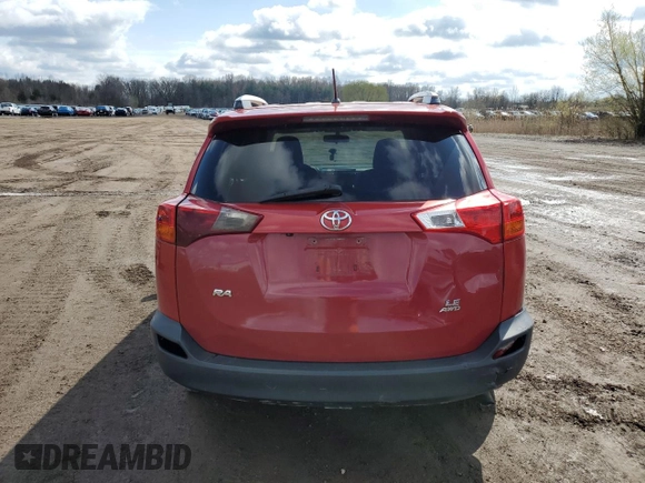 2015 Toyota RAV4 LE with VIN JTMBFREV8FD126981, listed as a Copart auction lot 53019285 with 185,248 mi miles and Salvage Title. Bid and sale history available at carsss.com. Image 6.