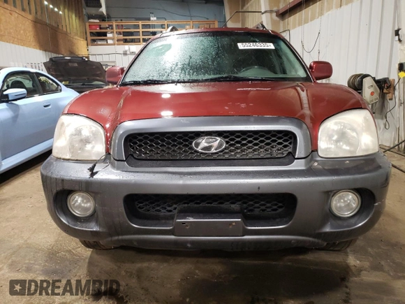 2002 Hyundai Santa Fe GLS with VIN KM8SC73D22U157172, listed as a Copart auction lot 55246335 with 198,122 mi miles and Clean Title. Bid and sale history available at carsss.com. Image 5.