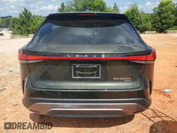 2024 Lexus RX 350h z VIN 2T2BBMCA7RC043862, wystawiony jako Copart lot #59543065 z przebiegiem 14 046 mil mil oraz Szkoda całkowita • Salvage title. Historia ofert i sprzedaży dostępna na DreamBid. Obrazek 6.