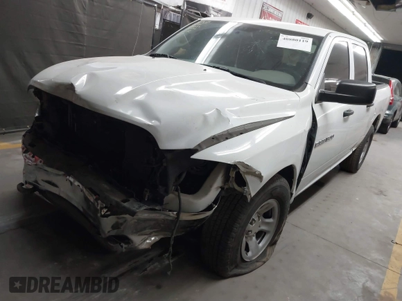 2012 Ram 1500 Tradesman with VIN 1C6RD6KP2CS280836, listed as a IAAI auction lot 40880119 with 84,748 mi miles and . Bid and sale history available at DreamBid. Image 2.