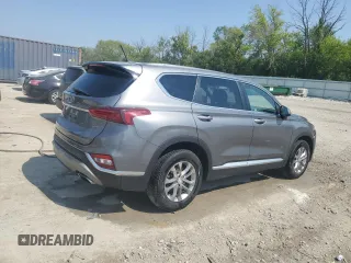 2019 Hyundai Santa Fe SE with VIN 5NMS2CAD7KH135680, listed as a Copart auction lot 59698015 with 88,492 mi miles and Salvage title. Bid and sale history available at DreamBid. Image 3.