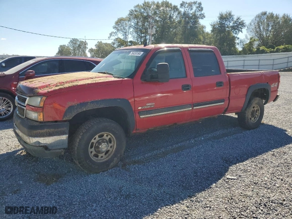 2007 Chevrolet Silverado 2500HD Classic LT3 with VIN 1GCHK23D57F143265, listed as a Copart auction lot 76455194 with 0 mi miles and Salvage Title. Bid and sale history available at carsss.com. Image 1.