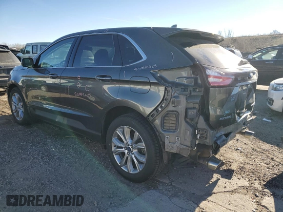2019 Ford Edge Titanium with VIN 2FMPK4K97KBB81624, listed as a Copart auction lot 46874745 with 50,886 mi miles and Salvage Title. Bid and sale history available at carsss.com. Image 2.