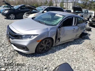 2019 Honda Civic Sport with VIN 19XFC2F81KE200857, listed as a Copart auction lot 53816285 with 71,192 mi miles and Non repairable. Bid and sale history available at DreamBid. Image 1.