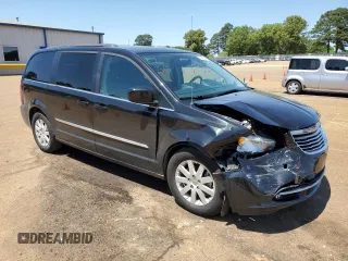 2016 Chrysler Town & Country Touring with VIN 2C4RC1BG8GR110695, listed as a Copart auction lot 53125305 with 75,752 mi miles and Salvage Title. Bid and sale history available at carsss.com. Image 4.