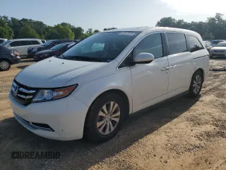 2014 Honda Odyssey EX-L with VIN 5FNRL5H68EB107116, listed as a Copart auction lot 63927515 with 68,396 mi miles and Non repairable. Bid and sale history available at DreamBid. Image 1.