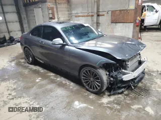 2016 BMW 2 Series M235i xDrive with VIN WBA1J9C51GV372003, listed as a Copart auction lot 83413884 with 104,951 mi miles and Salvage Title. Bid and sale history available at carsss.com. Image 4.