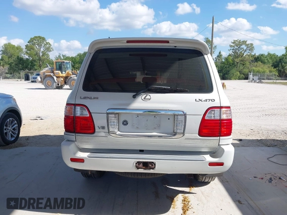 2003 Lexus LX 470 with VIN JTJHT00WX33523623, listed as a IAAI auction lot 42028889 with 317,700 mi miles and . Bid and sale history available at DreamBid. Image 16.