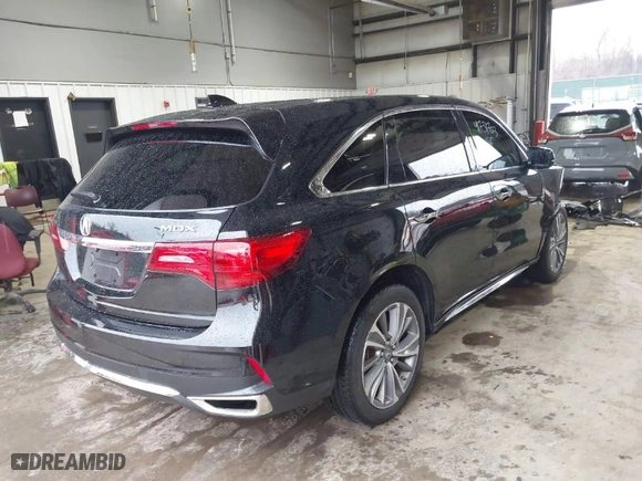 2017 Acura MDX w/Technology Pkg with VIN 5J8YD4H53HL006336, listed as a IAAI auction lot 41731703 with 73,259 mi miles. Bid and sale history available at carsss.com. Image 4.