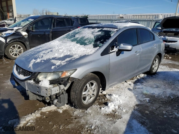 2015 Honda Civic Sedan LX with VIN 19XFB2F56FE035807, listed as a Copart auction lot 41630255 with 194,864 mi miles and Salvage Title. Bid and sale history available at carsss.com. Image 1.