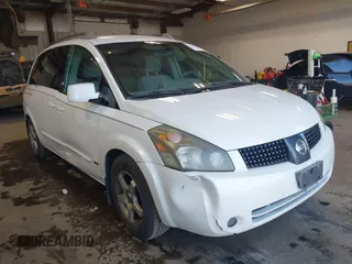 2006 Nissan Quest S Special Edition with VIN 5N1BV28U16N119101, listed as a IAAI auction lot 42110977 with 1 mi miles. Bid and sale history available at carsss.com. Image 1.