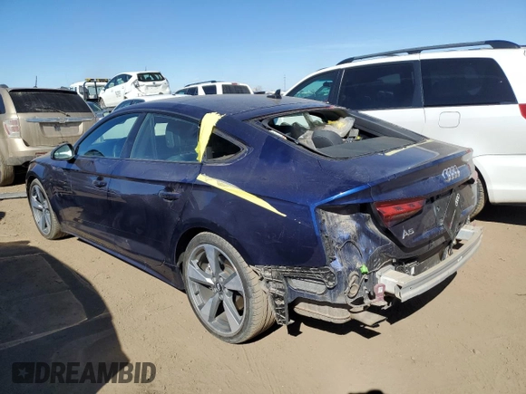 2021 Audi A5 Sportback S line Premium Plus with VIN WAUFACF5XMA004324, listed as a Copart auction lot 44579834 with 26,313 mi miles and . Bid and sale history available at DreamBid. Image 2.