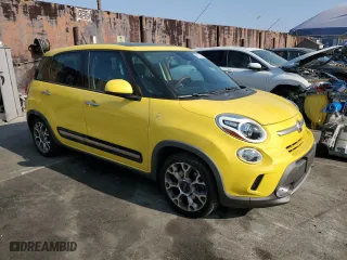 2014 FIAT 500L Trekking with VIN ZFBCFADH2EZ010973, listed as a Copart auction lot 85770304 with 66,861 mi miles and Salvage Title. Bid and sale history available at carsss.com. Image 4.