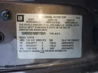 2008 Chevrolet Uplander LS with VIN 1GNDV23158D172541, listed as a Copart auction lot 48857415 with 163,133 mi miles and Clean Title. Bid and sale history available at DreamBid. Image 13.