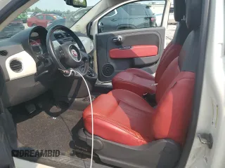 2012 FIAT 500 Lounge with VIN 3C3CFFCR9CT127351, listed as a Copart auction lot 59026495 with 78,147 mi miles and Salvage title. Bid and sale history available at DreamBid. Image 7.