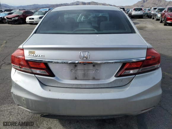 2014 Honda Civic Sedan LX with VIN 19XFB2F59EE024511, listed as a Copart auction lot 51936785 with 164,380 mi miles and Salvage Title. Bid and sale history available at carsss.com. Image 6.