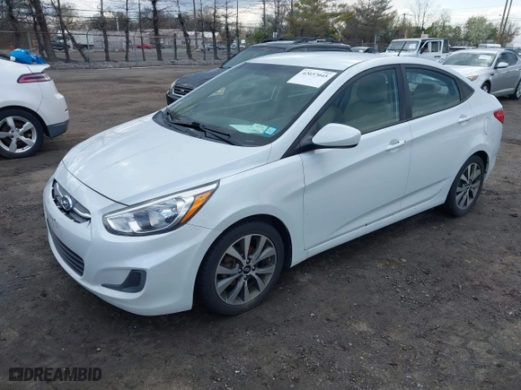 2017 Hyundai Accent SE with VIN KMHCT4AEXHU361631, listed as a IAAI auction lot 42037045 with 136,847 mi miles. Bid and sale history available at carsss.com. Image 2.