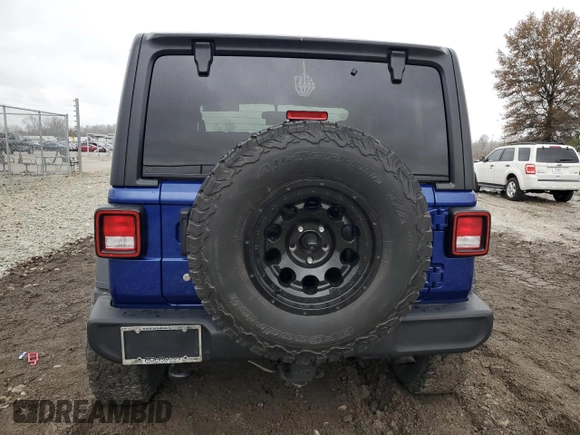 2018 Jeep Wrangler Sport with VIN 1C4GJXAG6JW291330, listed as a Copart auction lot 80825624 with 76,953 mi miles and Salvage Title. Bid and sale history available at carsss.com. Image 6.