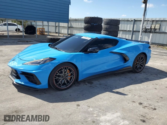 2022 Chevrolet Corvette 2LT with VIN 1G1YB2D49N5115320, listed as a Copart auction lot 47008445 with 17,102 mi miles and Clean Title. Bid and sale history available at carsss.com. Image 1.