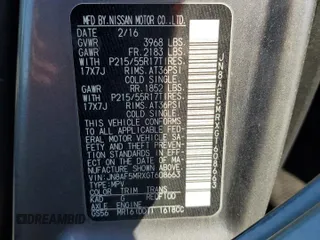 2016 Nissan Juke S z VIN JN8AF5MRXGT608663, wystawiony jako Copart lot #58074195 z przebiegiem 89 921 mil mil oraz Szkoda całkowita • Salvage title. Historia ofert i sprzedaży dostępna na DreamBid. Obrazek 14.