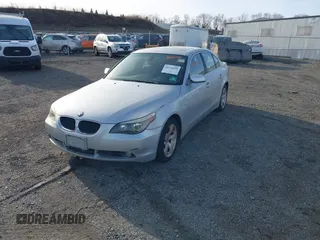 2006 BMW 5 Series 525i with VIN WBANE53586CK79763, listed as a IAAI auction lot 41376038 with 109,494 mi miles. Bid and sale history available at carsss.com. Image 2.