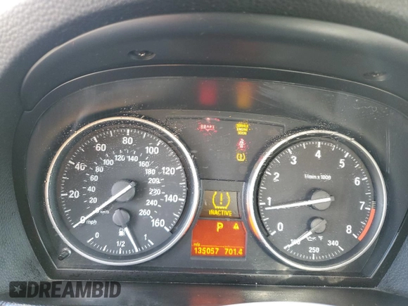 2009 BMW 3 Series 335i xDrive with VIN WBAWC73579E269756, listed as a Copart auction lot 78065834 with 135,057 mi miles and Salvage Title. Bid and sale history available at DreamBid. Image 9.