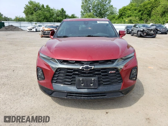 2021 Chevrolet Blazer RS with VIN 3GNKBKRS8MS527583, listed as a Copart auction lot 60694995 with 82,741 mi miles and Clean title. Bid and sale history available at DreamBid. Image 5.