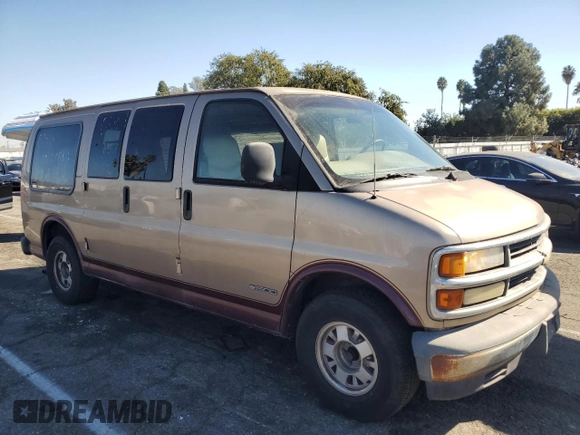 2000 Chevrolet Express Cargo Van w/YF7 with VIN 1GBFG15R3Y1178997, listed as a Copart auction lot 77407294 with 0 mi miles and Salvage Title. Bid and sale history available at carsss.com. Image 4.