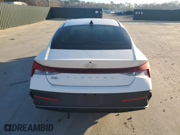 2024 Hyundai Elantra SEL with VIN KMHLM4DG9RU750188, listed as a Copart auction lot 49485825 with 18,836 mi miles and Salvage title. Bid and sale history available at DreamBid. Image 6.