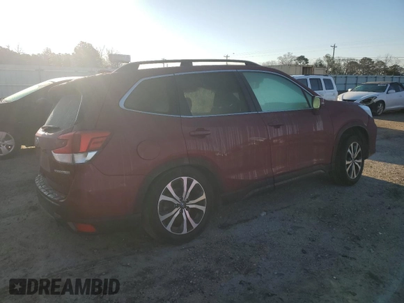 2019 Subaru Forester Limited with VIN JF2SKAUCXKH444361, listed as a Copart auction lot 48679025 with 123,256 mi miles and Salvage Title. Bid and sale history available at carsss.com. Image 3.