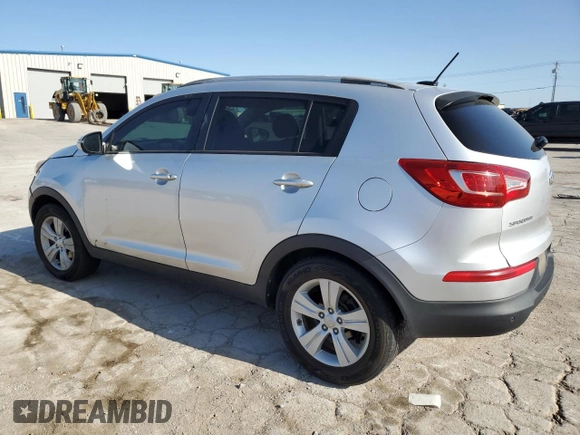 2013 Kia Sportage LX with VIN KNDPB3A25D7532576, listed as a Copart auction lot 52648775 with 92,335 mi miles and Salvage Title. Bid and sale history available at carsss.com. Image 2.