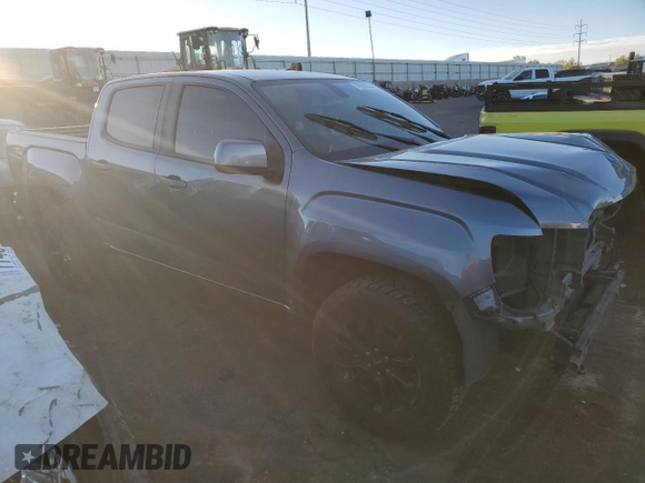 2021 GMC Canyon 4WD Elevation with VIN 1GTG6CEN8M1199124, listed as a Copart auction lot 78268534 with 62,265 mi miles and Salvage Title. Bid and sale history available at carsss.com. Image 4.