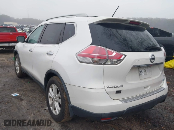 2014 Nissan Rogue SV with VIN 5N1AT2MT2EC774134, listed as a IAAI auction lot 41556875 with 127,630 mi miles and . Bid and sale history available at DreamBid. Image 3.