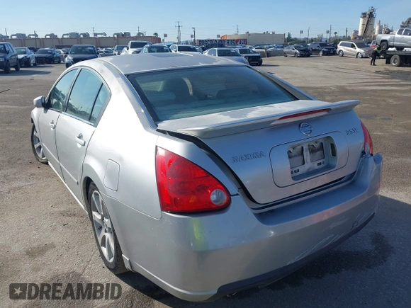 2008 Nissan Maxima 3.5 SL with VIN 1N4BA41E58C825247, listed as a IAAI auction lot 41599137 with 186,755 mi miles. Bid and sale history available at carsss.com. Image 3.