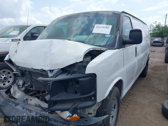 2017 Chevrolet Express Cargo with VIN 1GCZGHFG1H1340415, listed as a IAAI auction lot 41475585 with Not provided miles and . Bid and sale history available at DreamBid. Image 2.