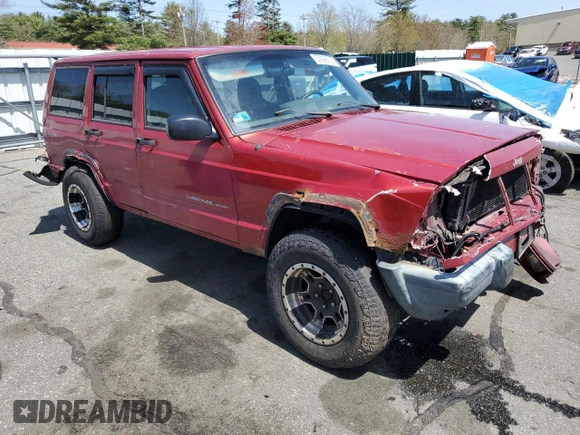 1999 Jeep Cherokee Sport z VIN 1J4FF68S7XL590900, wystawiony jako Copart lot #55098635 z przebiegiem 265 588 mil mil oraz Szkoda całkowita • Salvage title. Historia ofert i sprzedaży dostępna na DreamBid. Obrazek 4.
