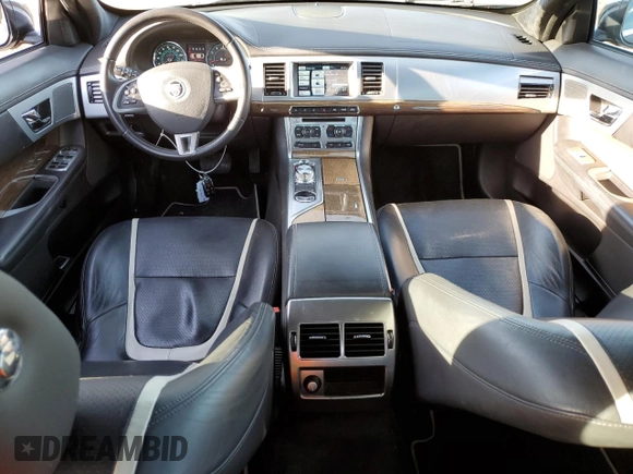 2012 Jaguar XF Supercharged with VIN SAJWA0HE0CMS35830, listed as a Copart auction lot 86216254 with 89,336 mi miles and Salvage Title. Bid and sale history available at carsss.com. Image 8.