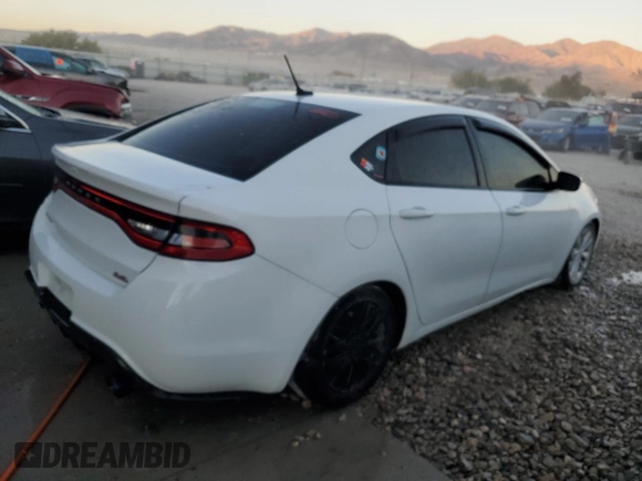 2016 Dodge Dart Aero with VIN 1C3CDFDH8GD680368, listed as a Copart auction lot 72646374 with 139,526 mi miles and Salvage Title. Bid and sale history available at carsss.com. Image 3.