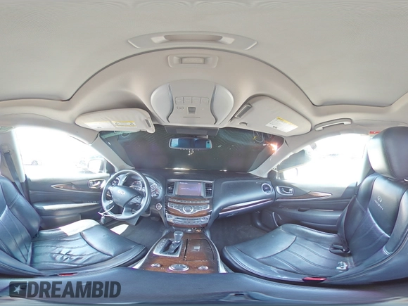 2014 Infiniti QX60 with VIN 5N1AL0MN5EC503803, listed as a Copart auction lot 59817765 with 106,968 mi miles and Salvage title. Bid and sale history available at DreamBid. Image 15.