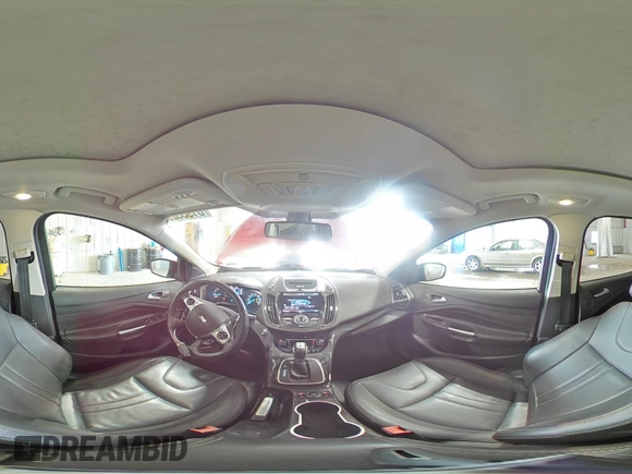2013 Ford Escape Titanium with VIN 1FMCU9J90DUA69963, listed as a Copart auction lot 61935255 with 99,244 mi miles and Salvage title. Bid and sale history available at DreamBid. Image 15.